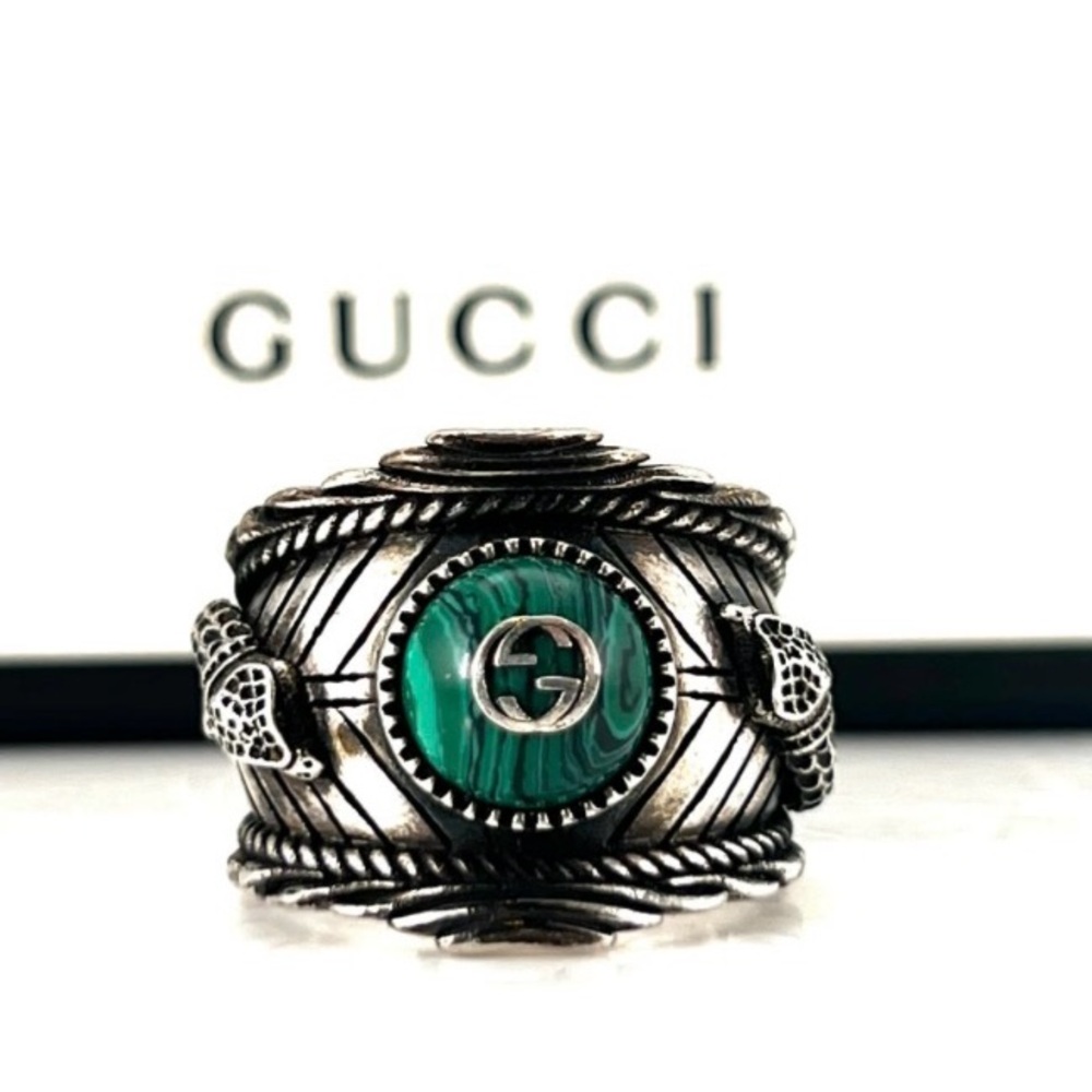 Gucci Garden GG Malachite Ring